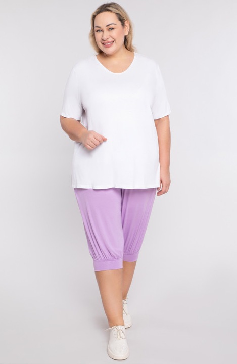 Лавандулови панталони с джобове 50/52