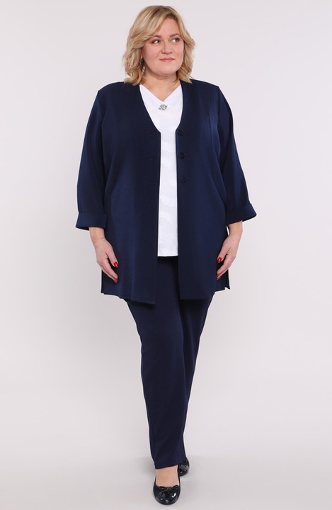 Sötétkék nadrág zsebekkel