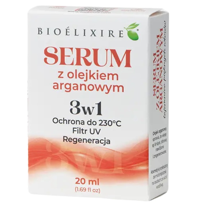 Serum Bioelixire Argan Oil pentru par, 20ml, regenerare, hidratare, usor