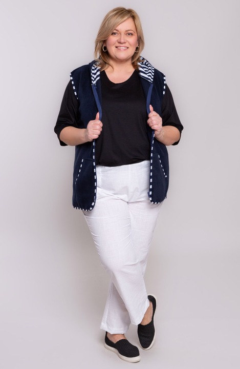 Pantaloni albi subtiri