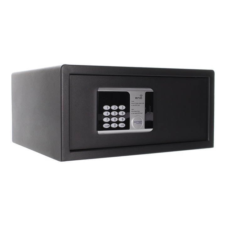 Seif Mobila Rottner RFID Lap, inchidere electronica, antracit, 2 bolturi, dimensiuni variate