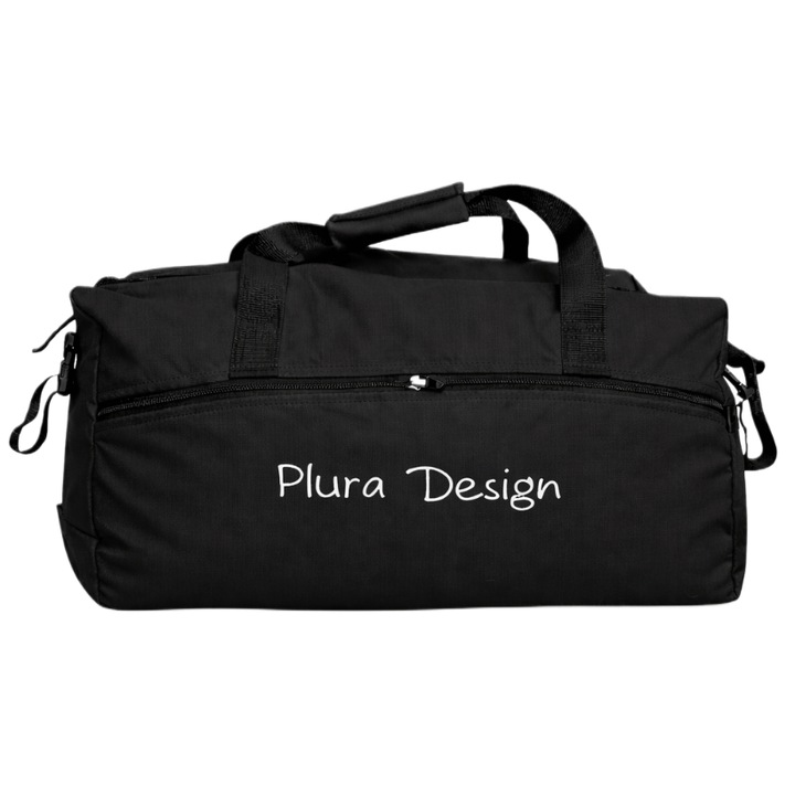 Geanta voiaj Plura Design impermeabila Neagra 47x23x23 cm