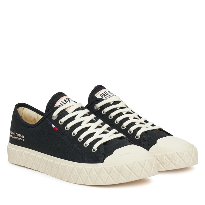 Férfi tornacipő, Palladium, textil anyag, fekete, edzőcipő szett