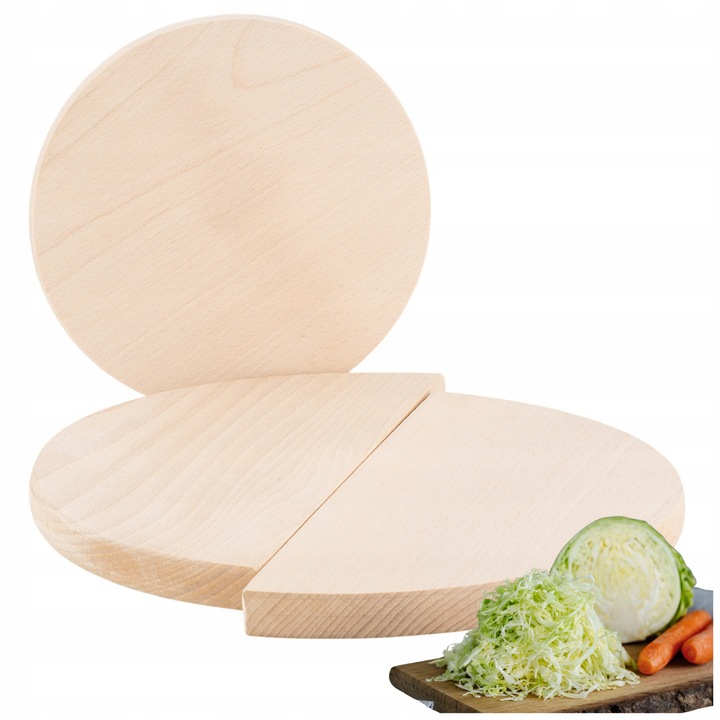 Set ustensile pentru kiszenie, Prymus AGD, 3 piese, 20x30cm, lemn de fag