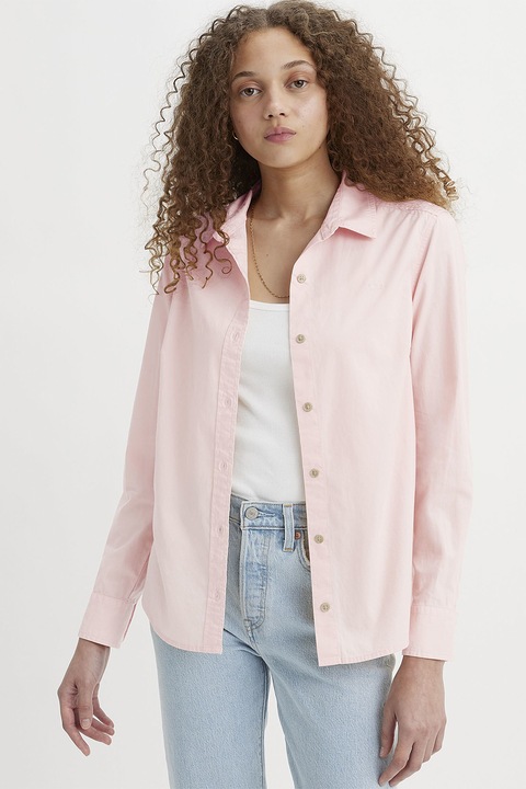 Levi's, Camasa regular fit de bumbac, Roz pal