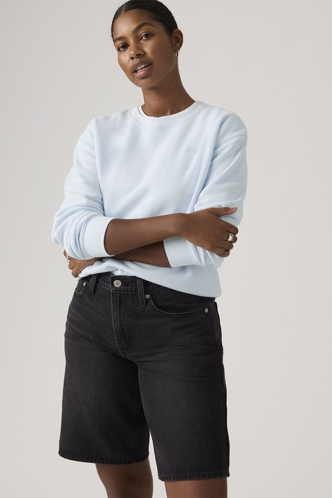 Levi's, Bluza de trening lejera cu maneci cazute Everyday, Albastru pastel