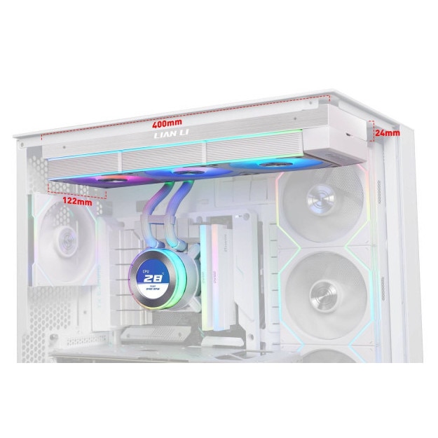 Cooler procesor Lian Li HYDROSHIFT II LCD-C 360CL ARGB AiO - Alb