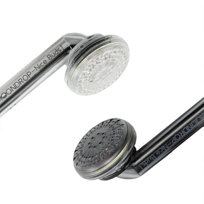 Casti in-ear Moondrop Nice Buds, driver dinamic 15.4mm, conectare Jack 3.5mm, cu microfon, cristal