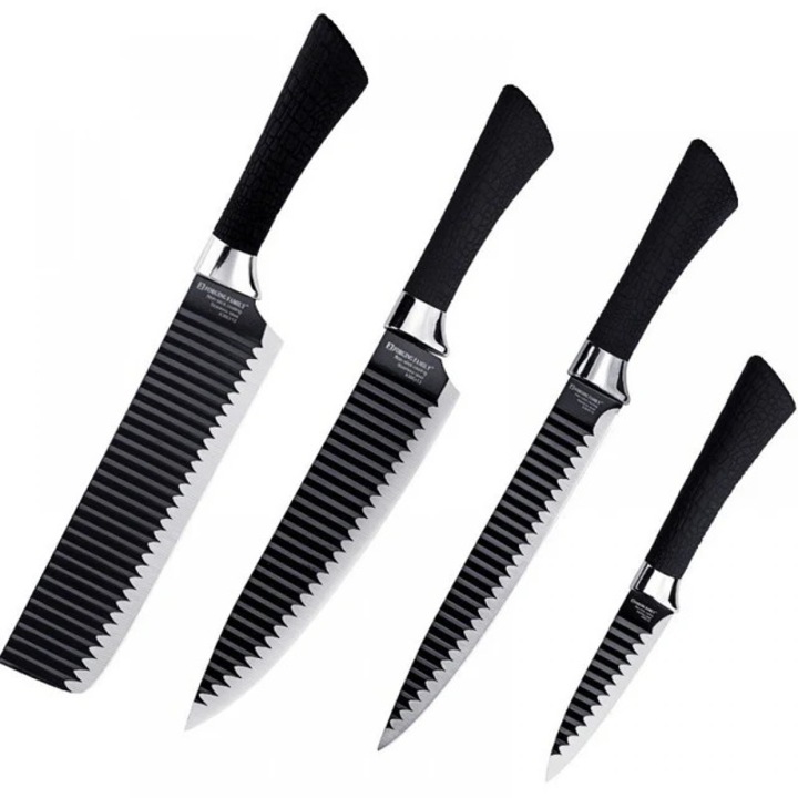 Set Cutite 6 Piese Extrem de ascutite, Folosire Zilnica, Negre