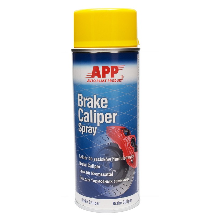 Féknyereg festék, APP, sárga, 400 ML