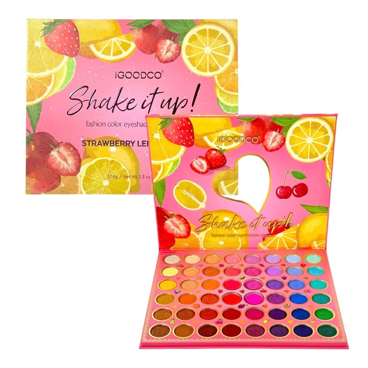 Paleta de machiaj 48 culori, Igoodco, Shake it up!, Strawberry Lemonade