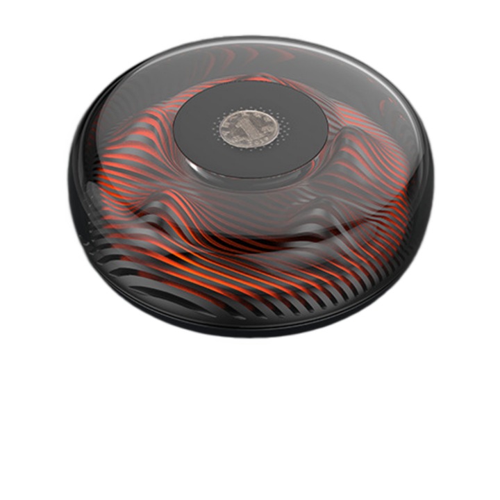 Lumina de veghe, fara fir, 15 W, incarcare rapida, circulara, uz casnic, trei niveluri de reglare a intensitatii luminoase, Negru