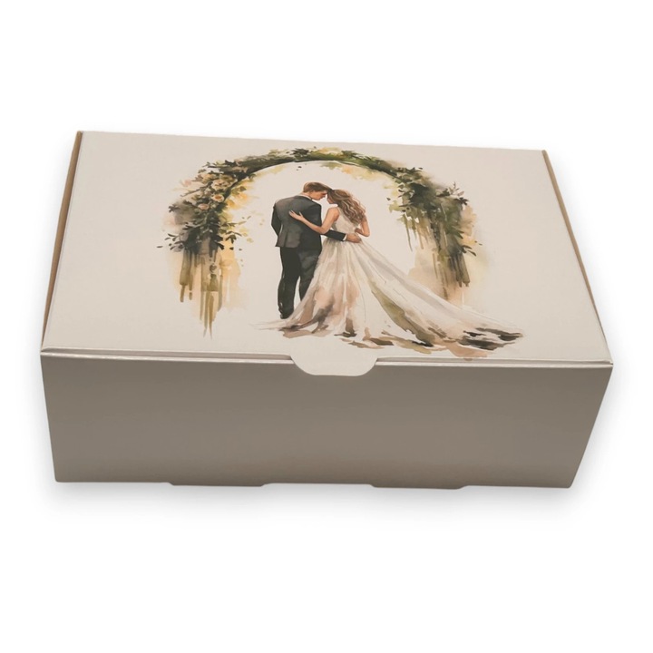 Set 10 cutii prajituri, 200g, Model CP M307