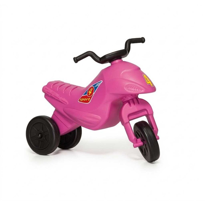 Super Bike 4 mini motocicletă cu împins, roz