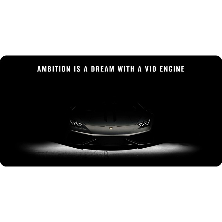 Mousepad Mare Deskmat Lamborghini huracan 700x350x2mm margini drepte necusute Oktane