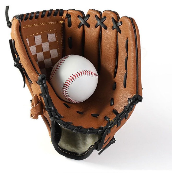 Baseball kesztyű, 11.5 hüvelyk, bal kézre, barna, tinédzser szett