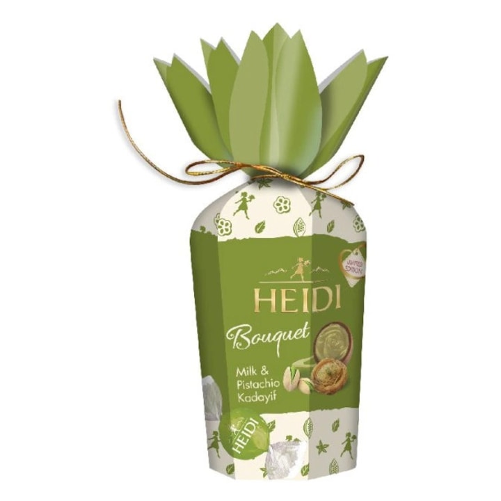 Bomboane de ciocolata Heidi cu umplutura de fistic si kataif 120gr