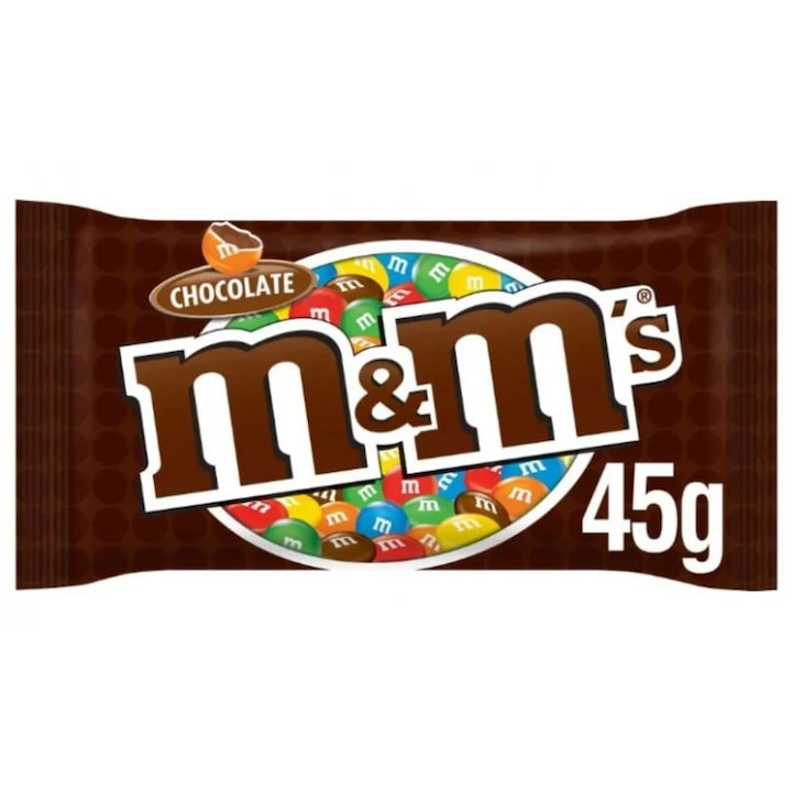Bomboane de ciocolată, m&m's, 45g