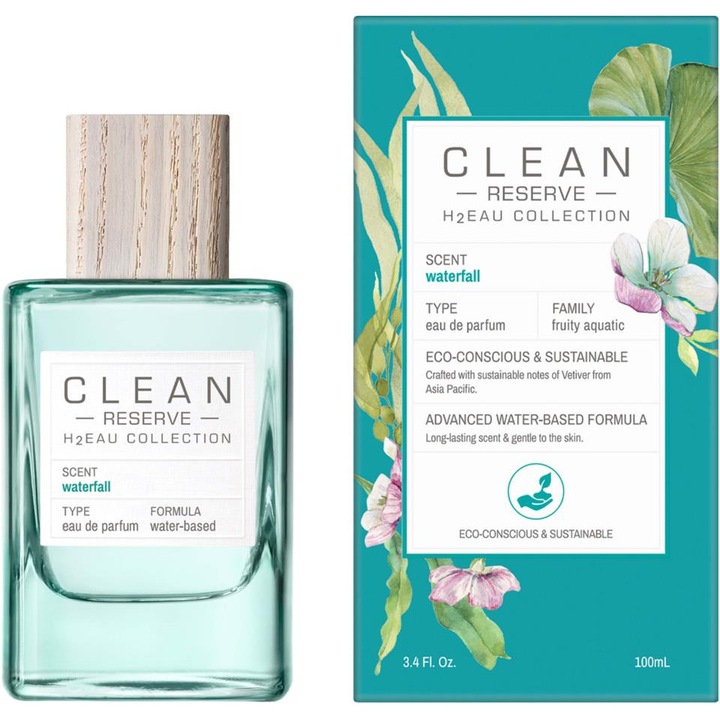 Clean, H2Eau Waterfall, Eau de Parfum, Unisex, 100 ml