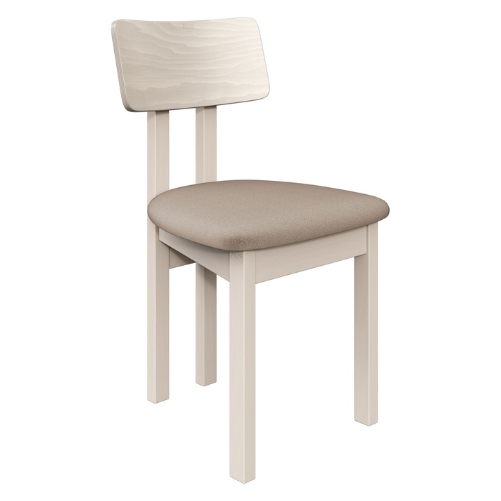 Scaun dining Kizeko II, MIRJAN 24, casmir + bej, 47x48x85 cm