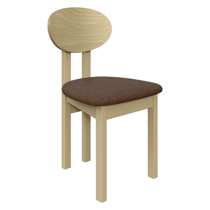 Scaun dining Kizeko III, MIRJAN 24, sonoma + maro, 47x48x85 cm