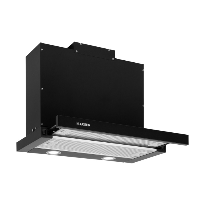 Hota telescopică Klarstein Mariana 60, 500 m³/h, LED, 59,7x45,5x29,6cm