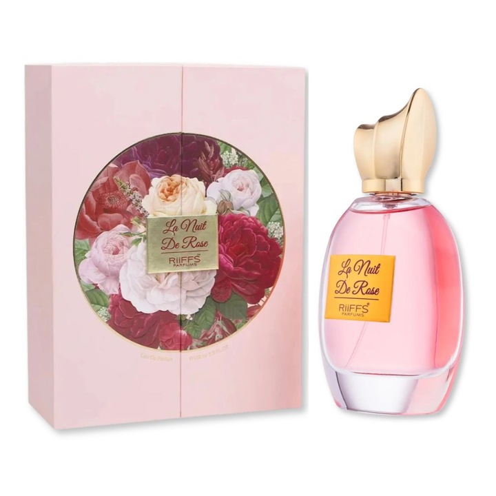 La Nuit De Rose Eau de Parfum, Riiffs, 100 ml, virágos-édes, vaporizátor