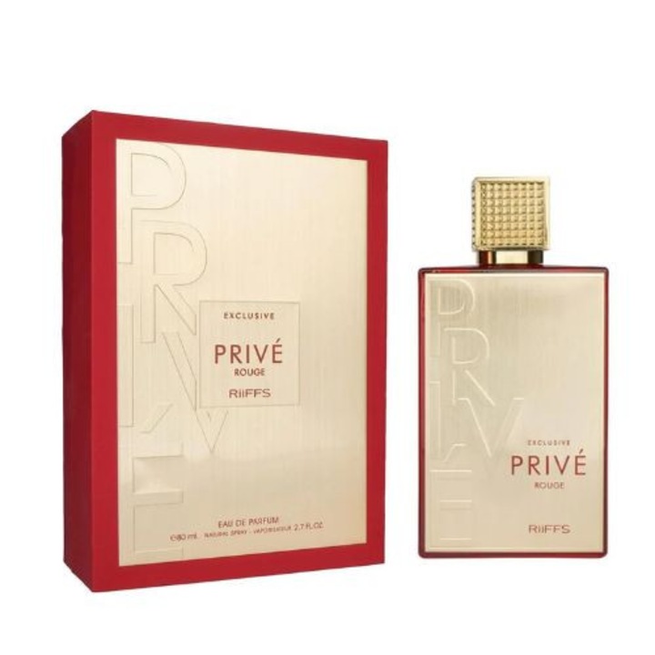 Riiffs Exclusive Prive Rouge unisex parfüm, Eau de Parfum, 80 ml, orientális, virágos, fás jegyek