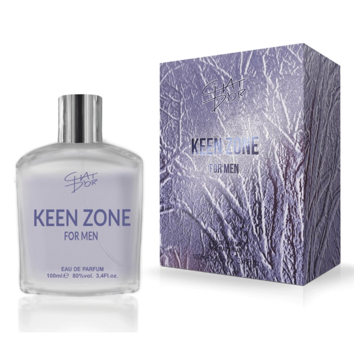Chat D'or Keen Zone For Men Eau de Parfum, 100ml, aromás-tengeri, férfiaknak