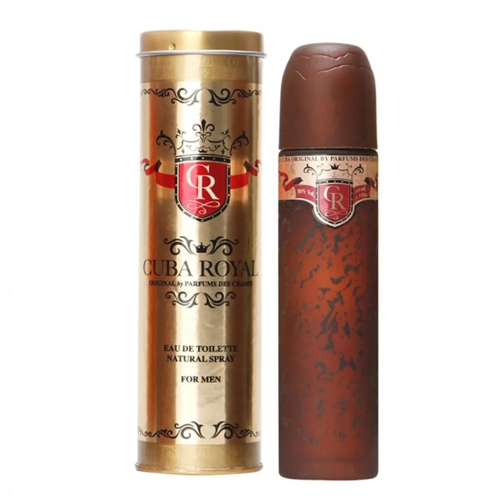 Apa de toaleta barbatesca Cuba Royal, Cuba Paris, oriental-vanilat, 100ml