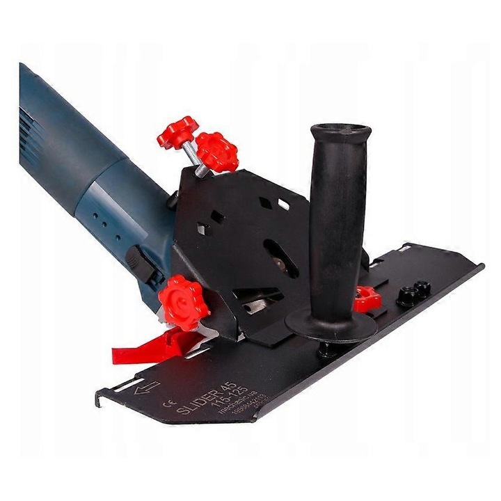Aparat de taiat placi cu unghi de 45 grade, 115-125 mm, 2.0 M, sistem de ajustare a slotului, accesorii polizare si slefuire