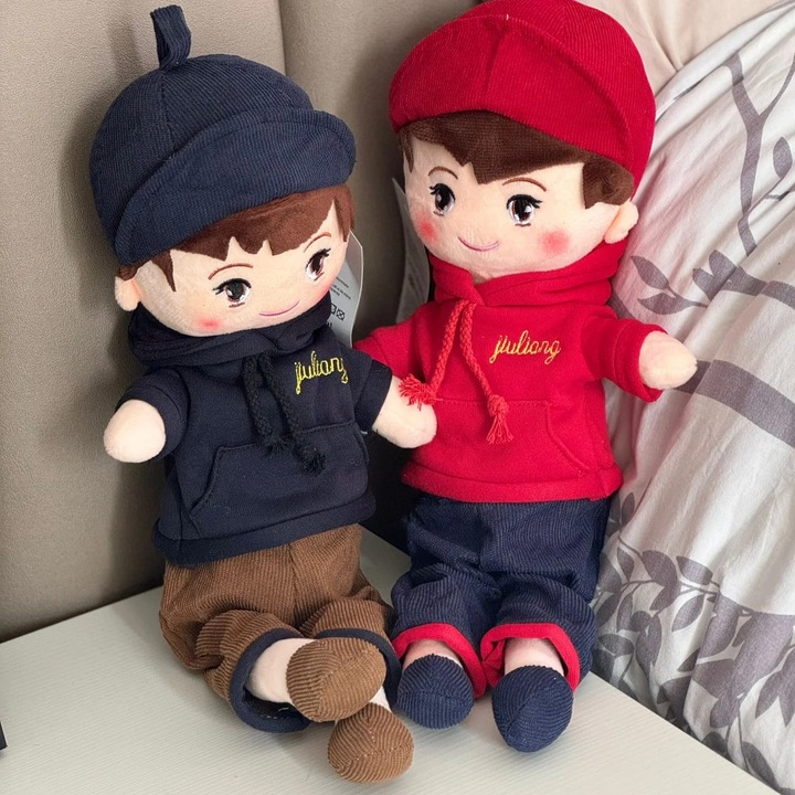 Papusa de plus, My Store, Ingerasul Meu, inaltime 50 cm, culoare rosie, interactiva