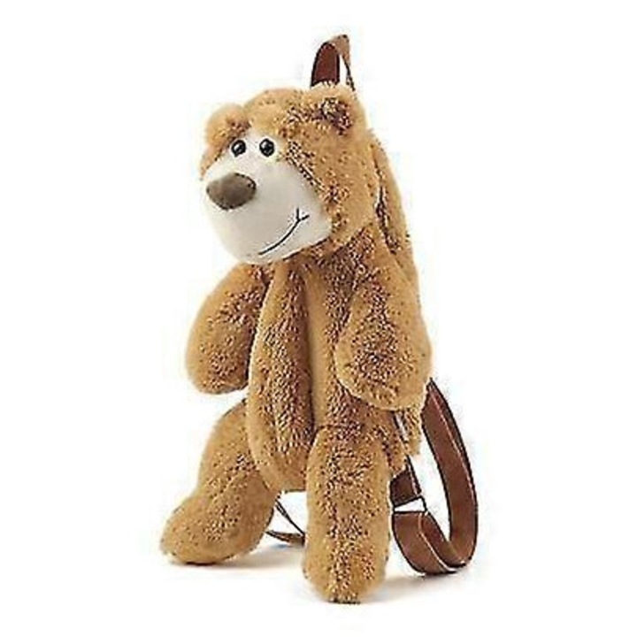 Rucsac urs dama, model B2305, maro, material poliester