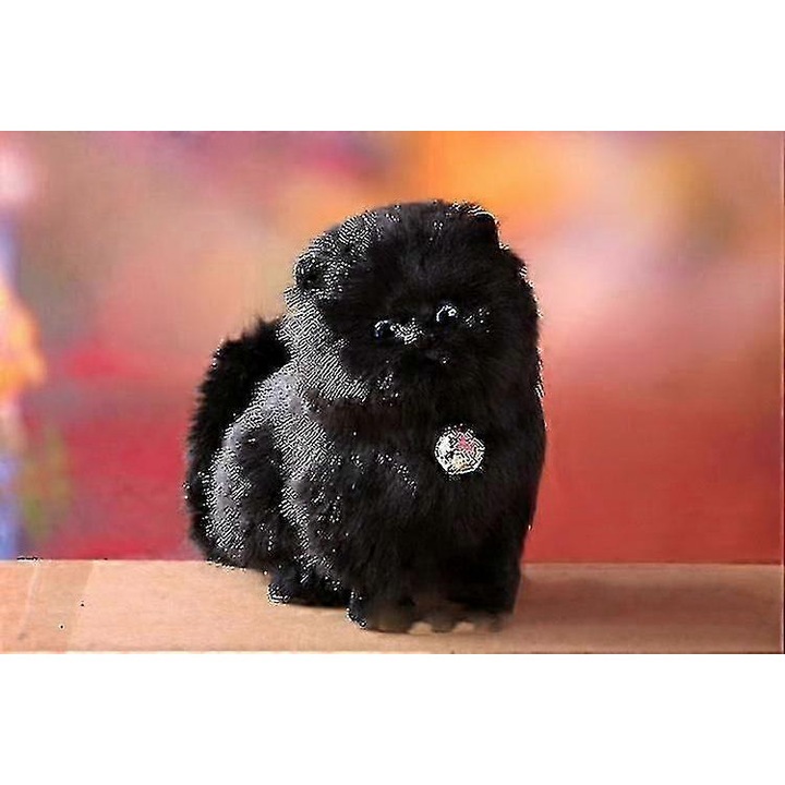 Jucarie electronica de plus, pisica, 21x16x9cm, cu sunete, pentru copii, set cu baterii inclus.