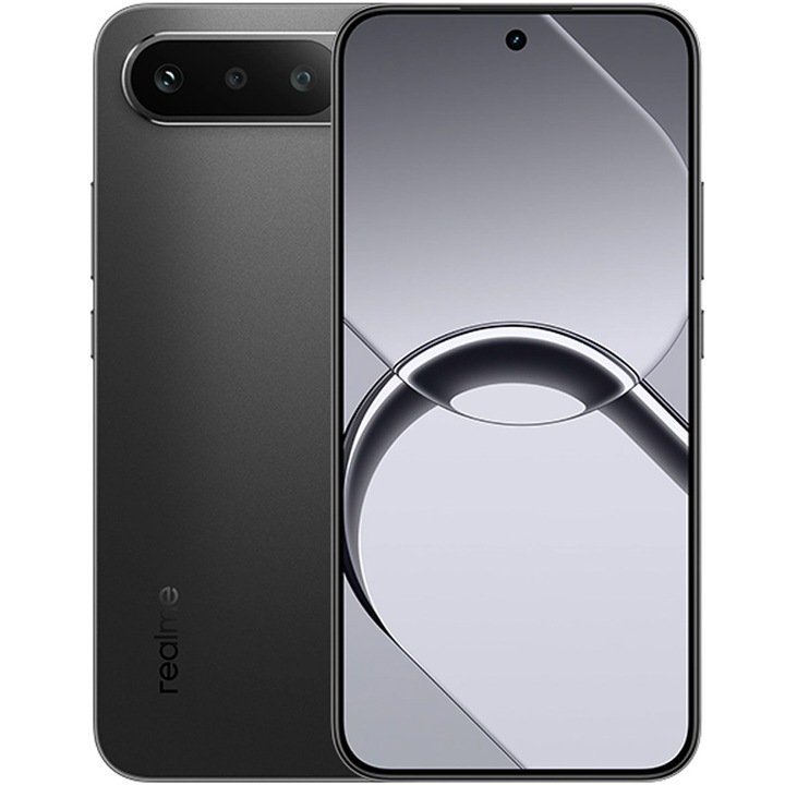 Telefon mobil Realme 16, 8GB RAM, 256GB, 5G, Black Cloud