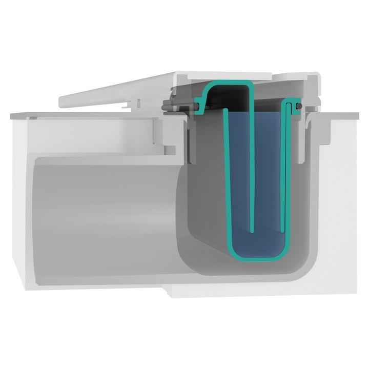 Set finisaj RainDrain Flex pentru rigola de dus 900 otel inox 56045800 Hansgrohe