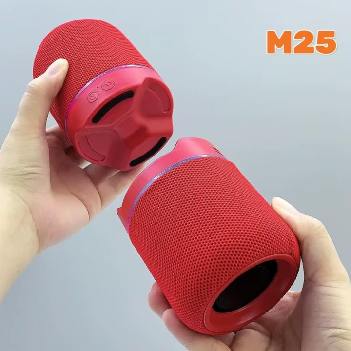 Boxa Portabila Bluetooth, Model M25, Sunet Puternic HD, Bass Amplificat, Conectivitate Wireless, Autonomie Mare a Bateriei, Design Compact pentru Exterior si Interior