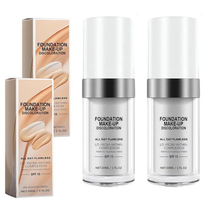 Fond de ten, pachet 2 bucati, acoperire impecabila si naturala care se adapteaza tonului pielii, hidrateaza si hraneste, minimizeaza porii si controleaza sebumul, cu extracte naturale din plante - D2ERMOTINT BODYBITE®