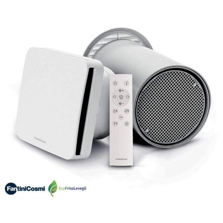 Ventilator de cameră premium EcoComfort Plus cu senzor complet - cu telecomandă IR - 160mm / până la 35m2