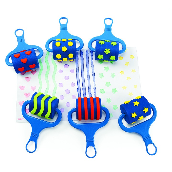 Role pentru pictat set 6 buc, Childhood, multicolor, 18x11x5.8cm