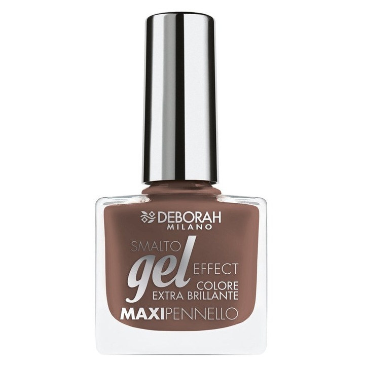 Lac de unghii Deborah Gel Effect, 57 Cinnamon Suede, 8.5 ml, maro