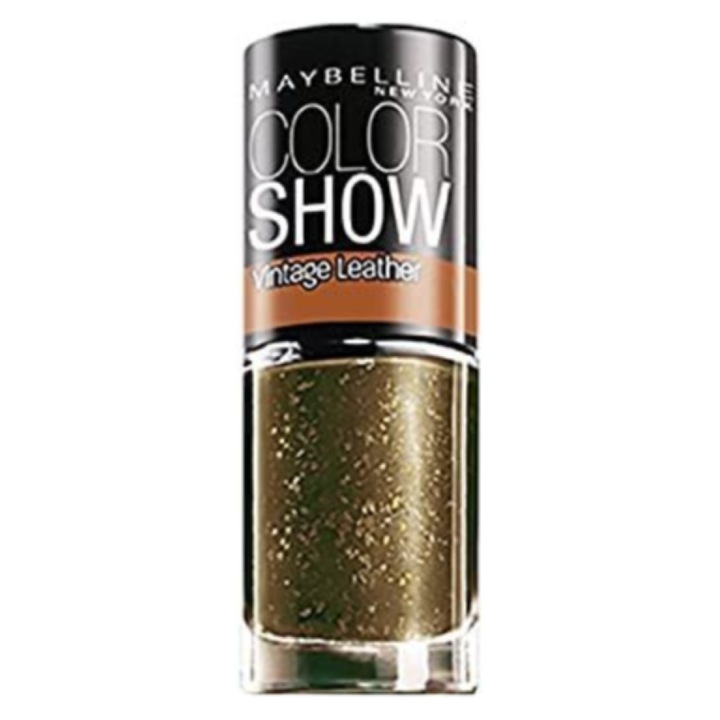 Lac de unghii Maybelline Color Show Vintage Leather, Nr. 209, verde smarald, 7 ml