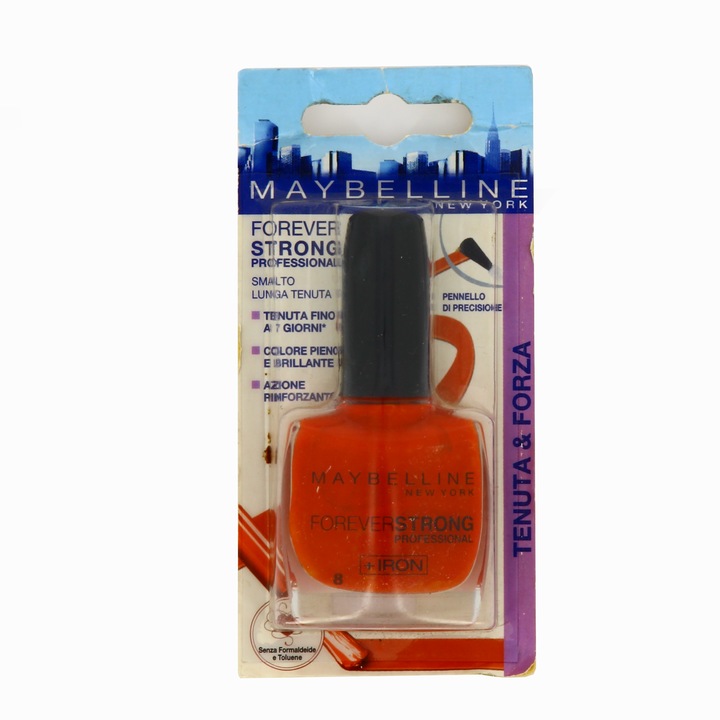Lac de unghii, Maybelline, Forever Strong Pro, roșu, 10 ml
