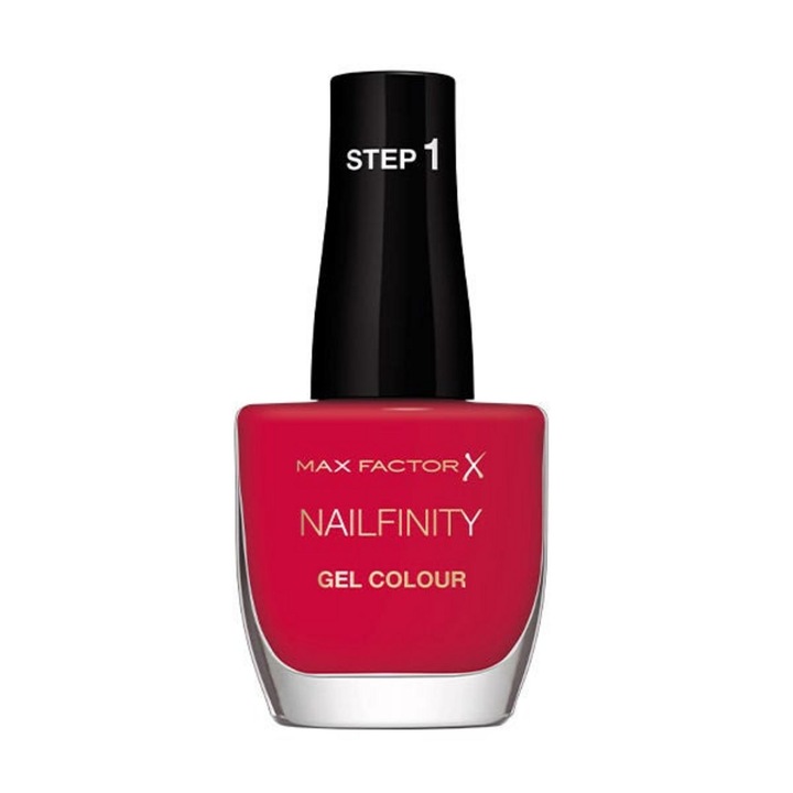 Lac de unghii Max Factor Nailfinity, roșu Ruby Tuesday, finisaj lucios, 12 ml