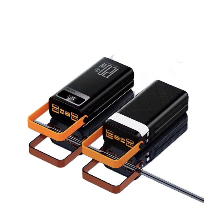 Power Bank 30.000 mAh, Incarcare Rapida 120W, Afisaj LED, Lanterna Integrata, Negru