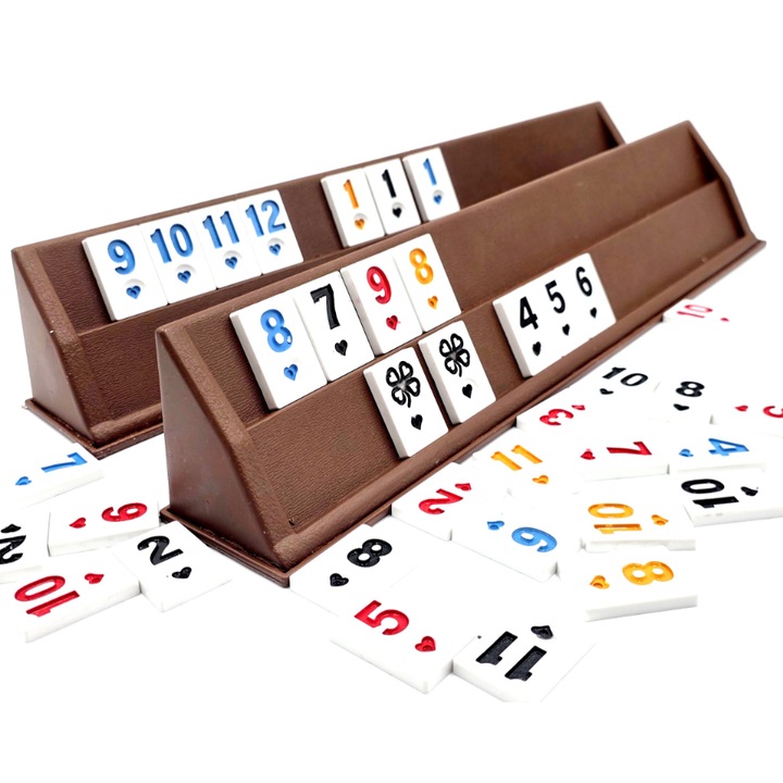 Joc Remi Plastic Daian Parti Okey – Set Durabil, Ideal pentru Familie si Prieteni