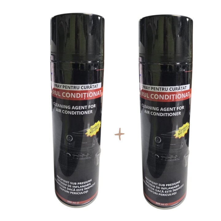 Spray igienizare sistem de climatizare, 2 buc, 500 ml, cu furtun inclus, auto