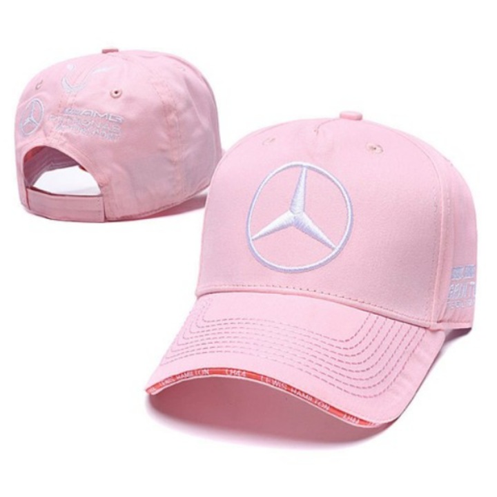 Caciula cu viziera, ATA, roz, 55-61 cm, logo Mercedes AMG