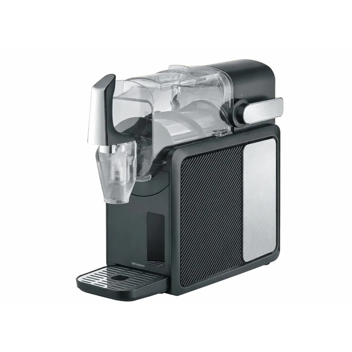 Aparat de preparat bauturi cu gheata Severin, S-Slush Ice Maker, capacitate 2 litri, 5 programe prestabilite slush/cocktail/frappe/milkshake/granita, functie autocuratare, mentinere la rece 12 h, preparare 15-60 min, temperatura/densitate reglabile, negru