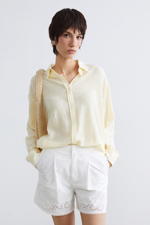 LC WAIKIKI, Camasa lejera cu dungi, Galben deschis